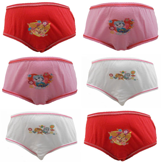 Paw Patrol "Smile" Girls 6 Pack Knickers Briefs