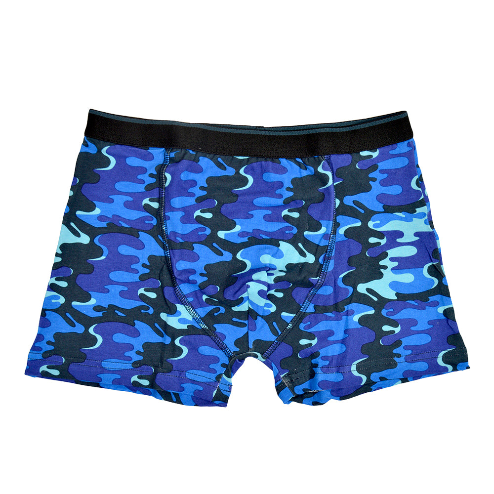 6 Pack Boys Camo Pattern Boxer Shorts Trunks Underwear