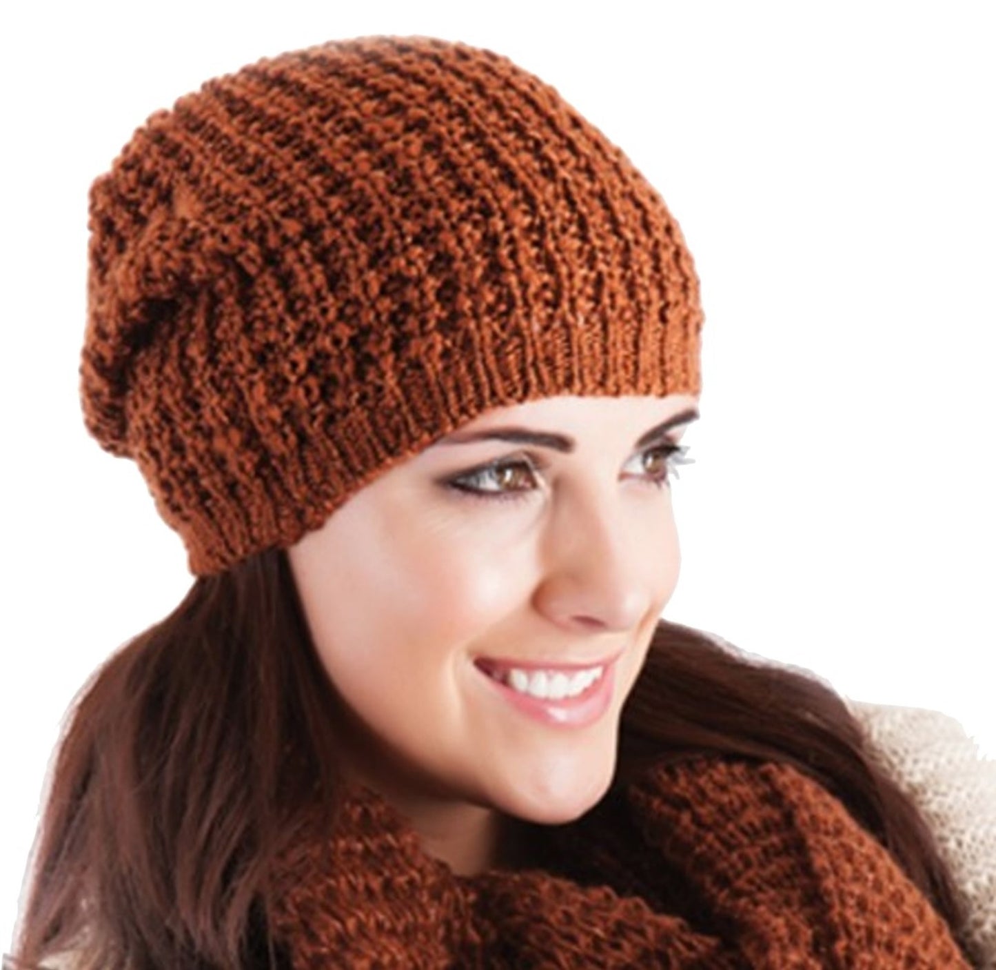 Ladies Knitted Slouch Winter Hat 4 Colours To Choose from