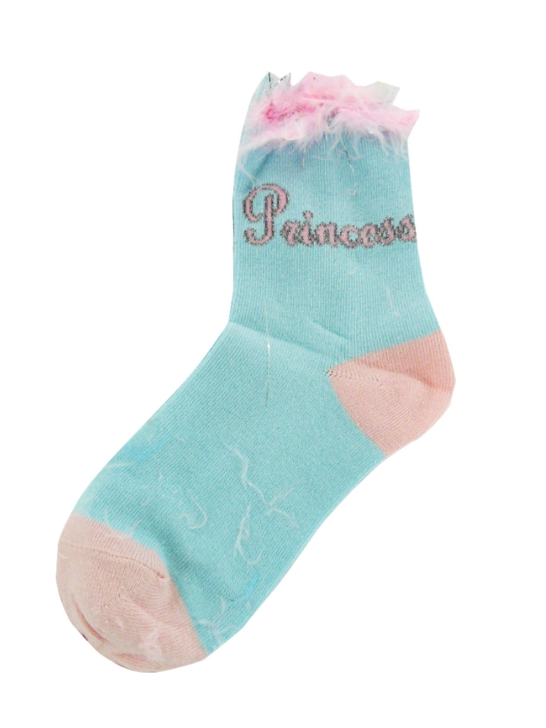 Girls 3 Pairs Pastel Coloured Fancy Feather Ankle Socks