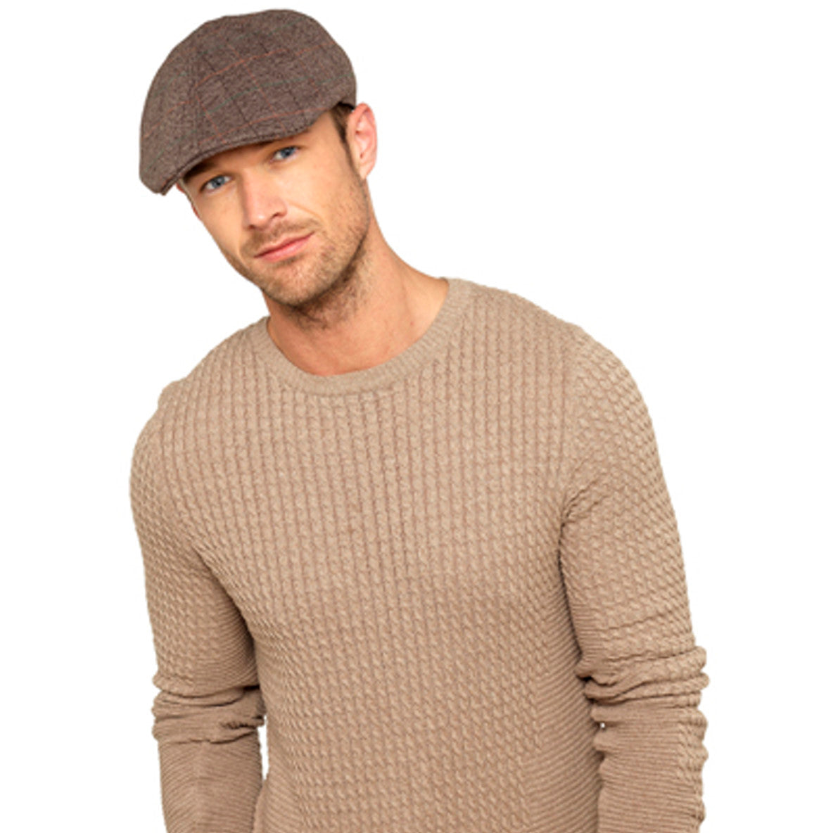 Men's Tweed Wool Flat Cap 2 Sizes Available