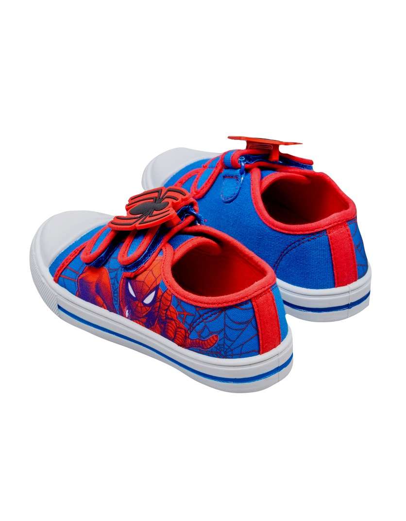 Marvel Spiderman Canvas Easy Close Pumps Low Top Trainers