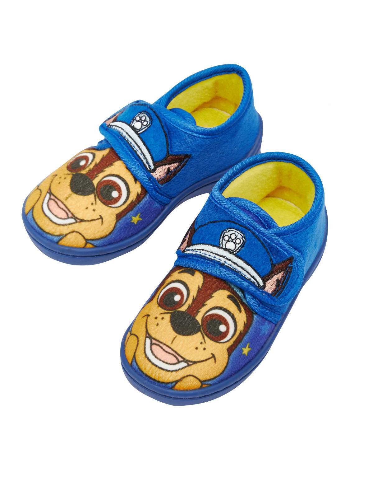 Paw Patrol Chase Boys Blue Easy Close Slippers