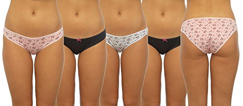 Ladies 5 Pack Mini Briefs 16 Reduced To Clear