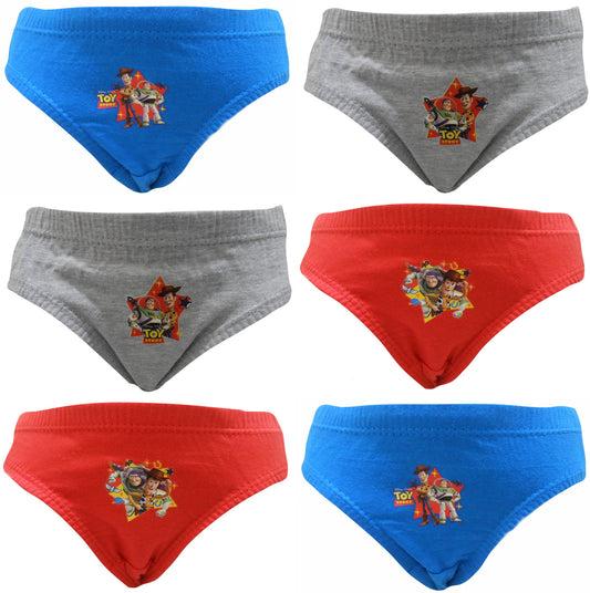Disney Toy Story "Buzz & Woody" Boys 6 pack Briefs Underpants