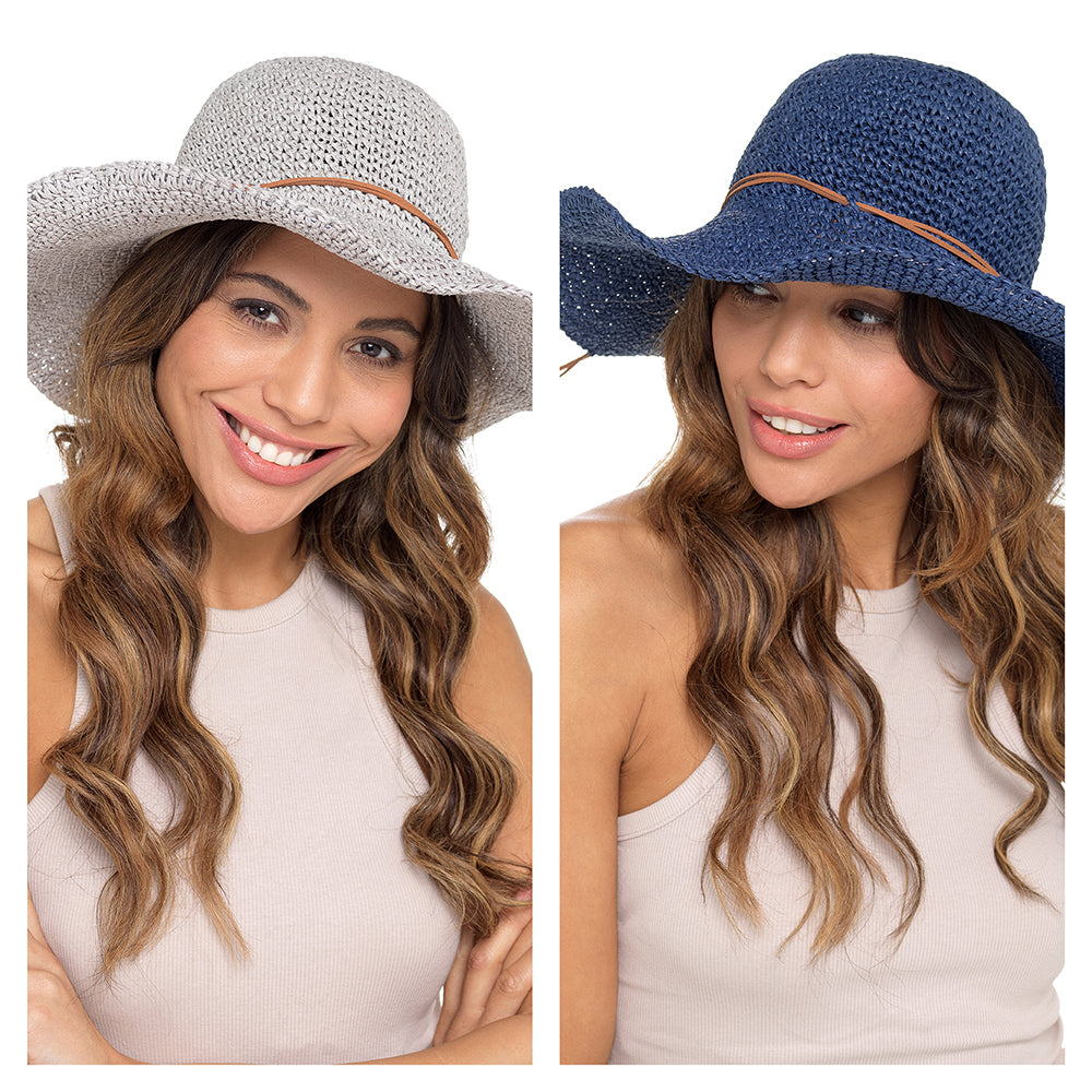 Floppy Wide Brim Sun Hat For Women Fashionable Lace Bow Shade