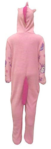 Unicorn Girls Hooded One Piece Sleepsuit