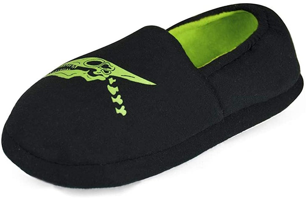 Boys Glow-in-the-Dark Dinosaur Slippers