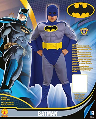 Batman Children’s Deluxe “Muscle” Fancy Dress Costume Large (Age 8-10 Years)