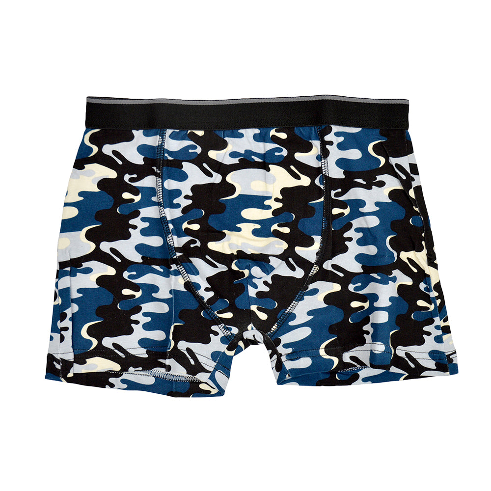 6 Pack Boys Camo Pattern Boxer Shorts Trunks Underwear