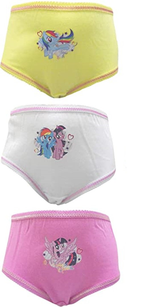Buy MLP Girls My Little Pony 3 Pack Briefs Knickers Toddlers Underwear Kids  Size 4-5 Online at desertcartKUWAIT