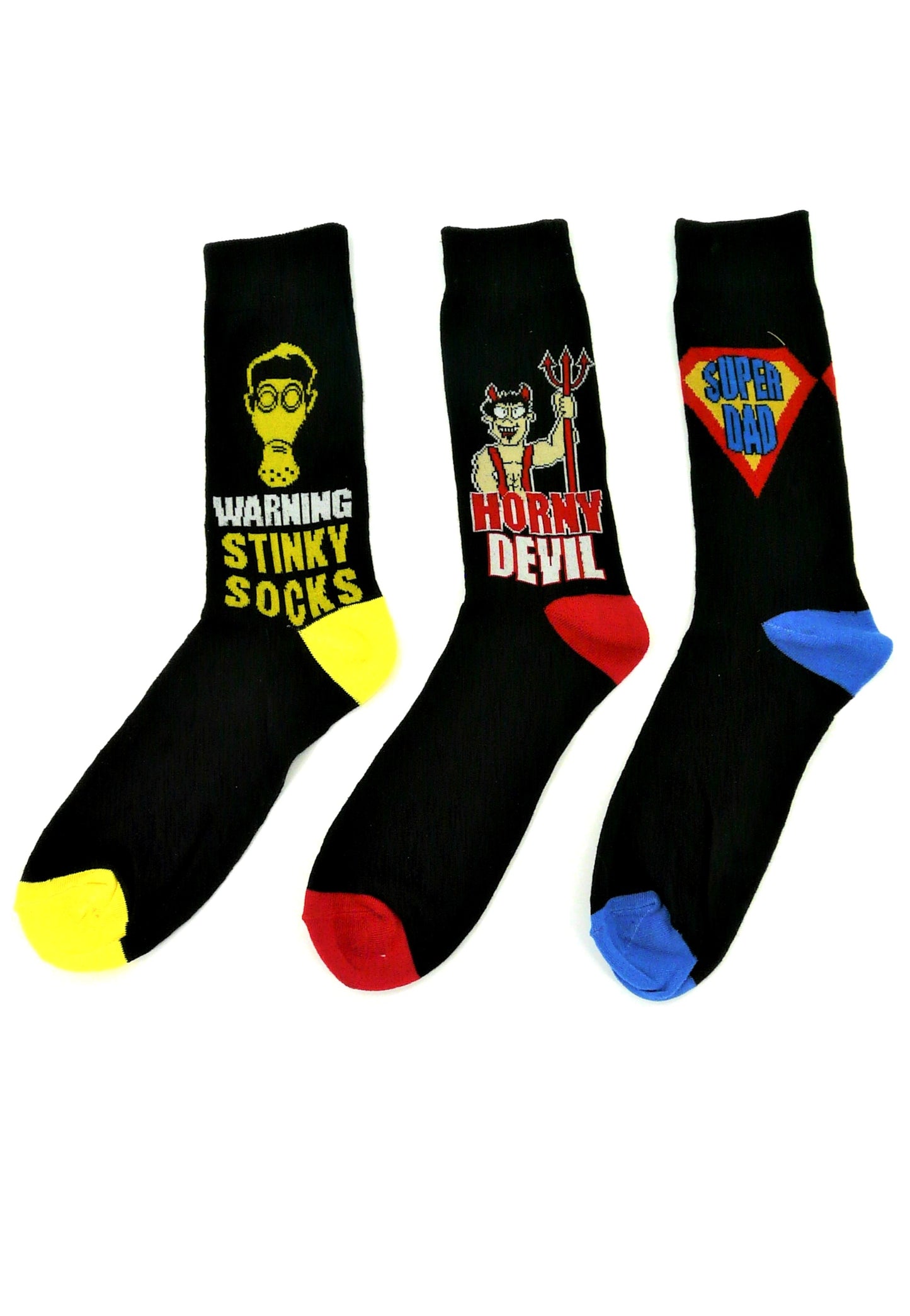 6 Pair’s Men's Novelty Fun Socks size 6-11