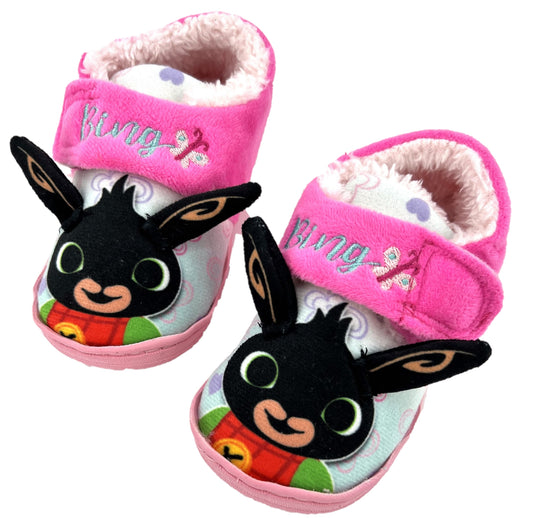 Bing Girls Pink “Bunny” Slippers with adjustable fasten