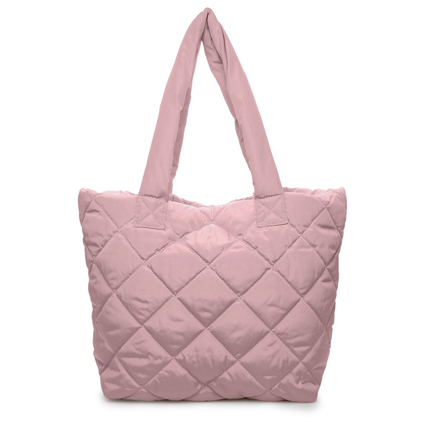 Ladies Large Lightweight Quilted Puffer Tote Shoulder Bag