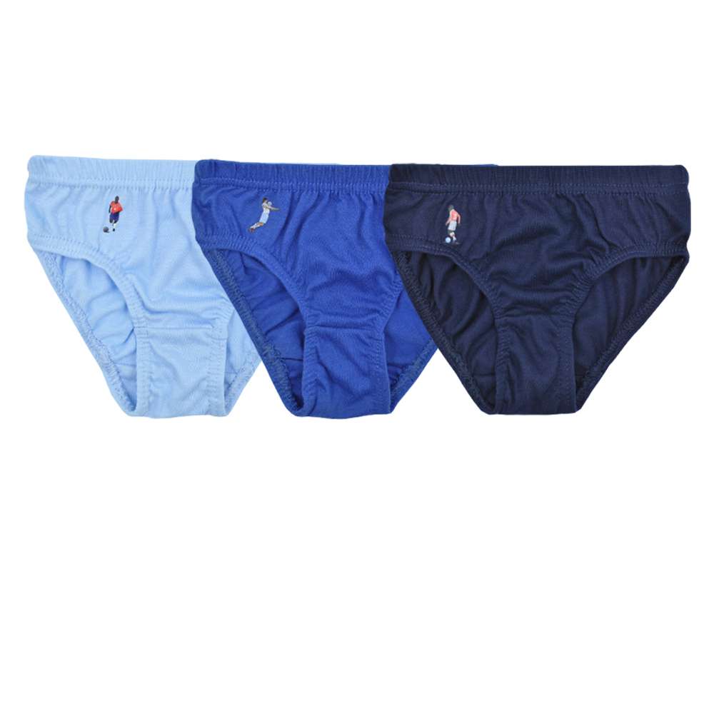 Boys 6 Pack Football Themed Cotton Underwear Briefs