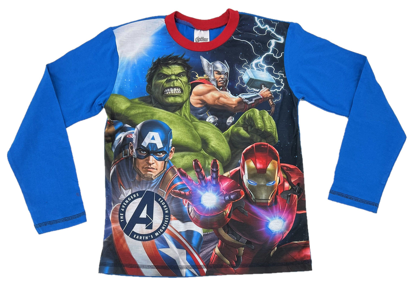 Marvel Avengers Boys Pyjama Set Hulk, Iron Man, Thor