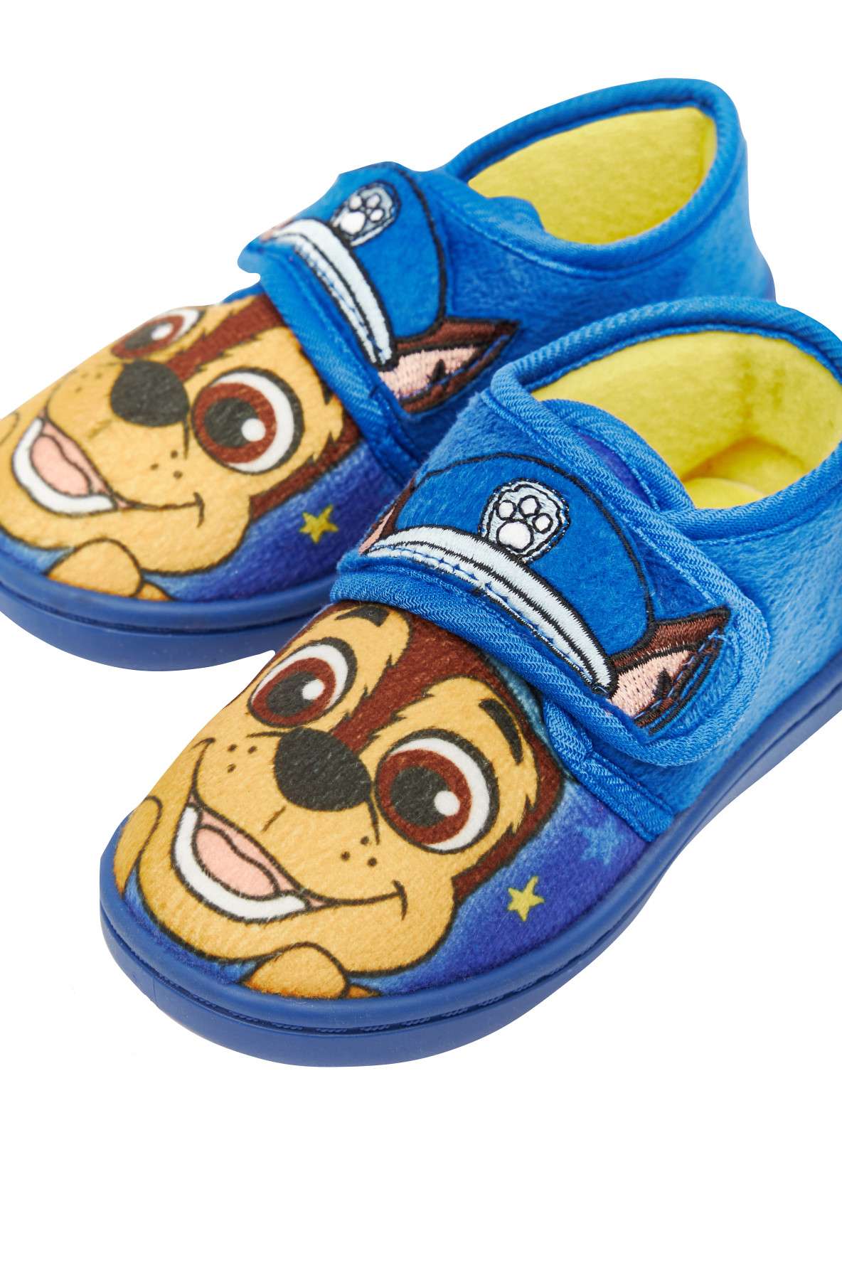 Paw Patrol Chase Boys Blue Easy Close Slippers
