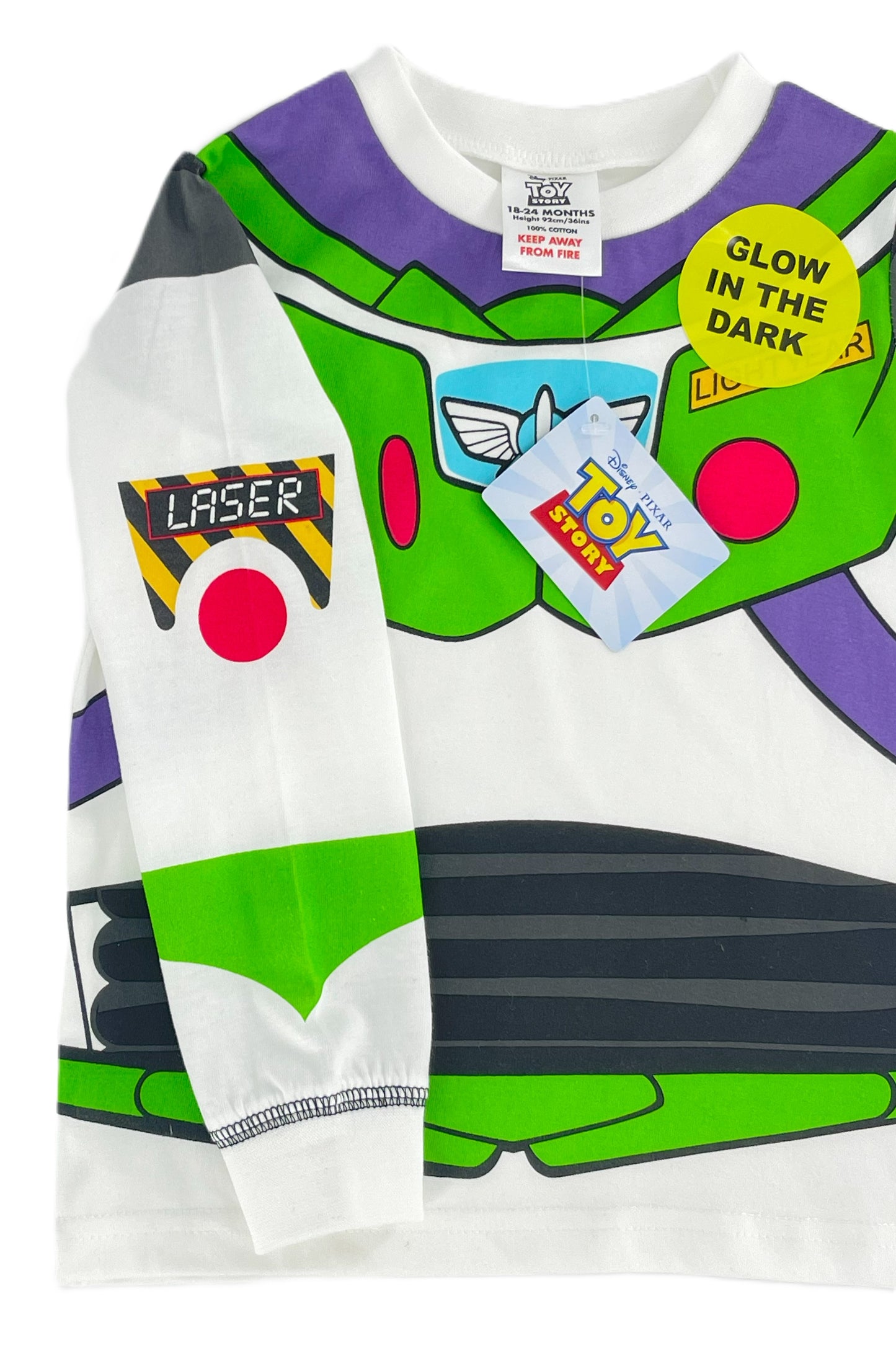 Buzz Lightyear Boys Pyjamas Toy Story Costume Design 18 Months -6 Years, PJ