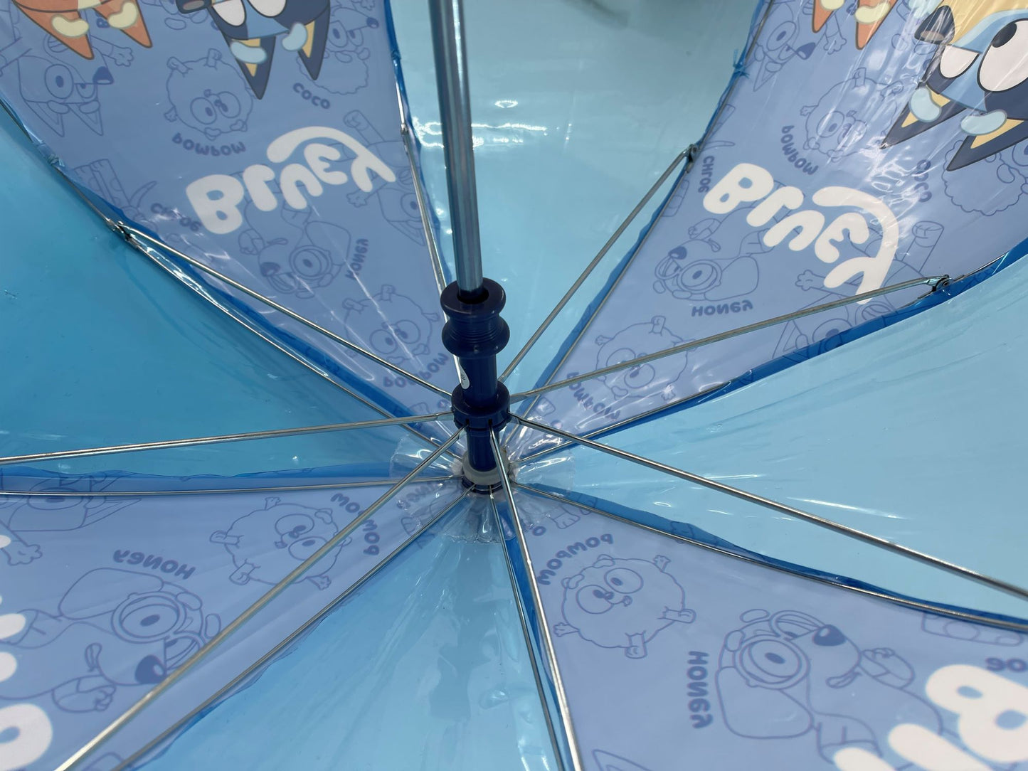 Bluey Boys' Stick Umbrella Kids' Lightweight and Bingo PVC Brolly