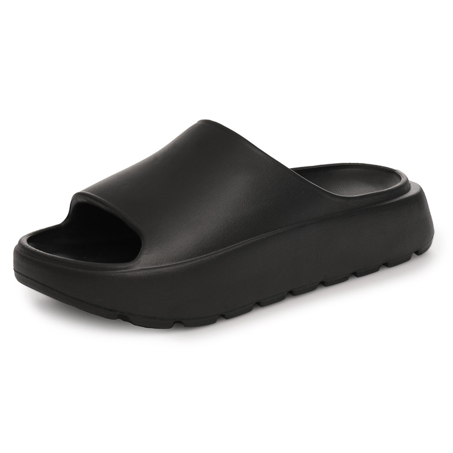 Ladies Cloud Sliders Womens Pillow Slides Non-Slip Beach Sandals - Black or Nude