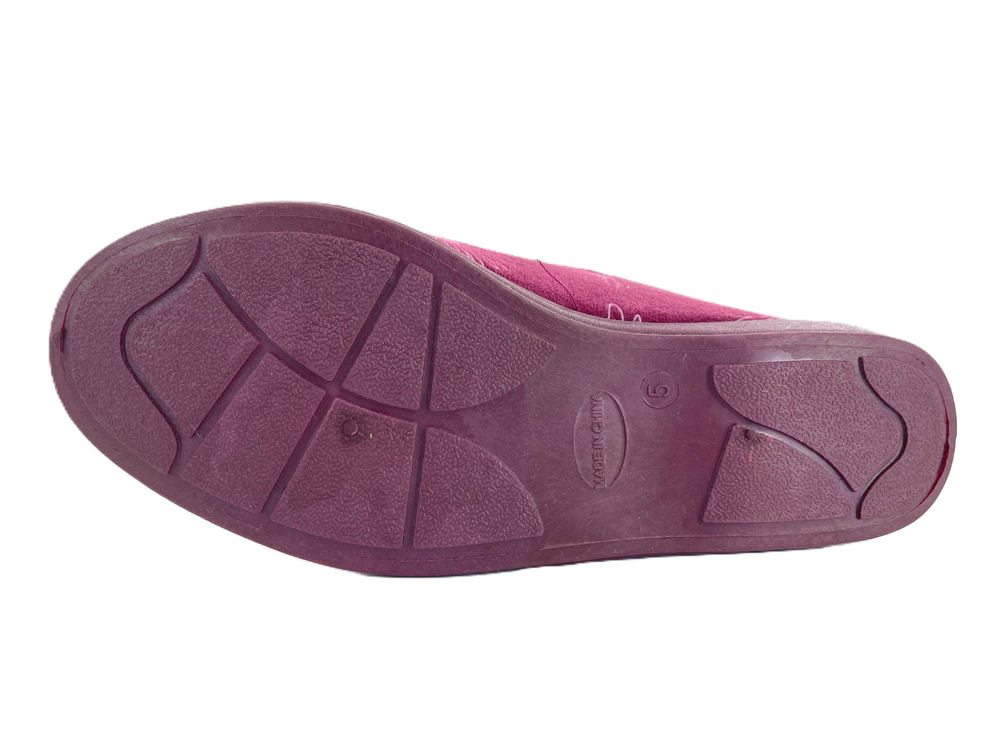 Dunlop Ladies' Memory Foam Slippers Daisy Print - Easy Access - Adjustable Strap - Machine Washable - UK 3-8 - Blueberry or Plum