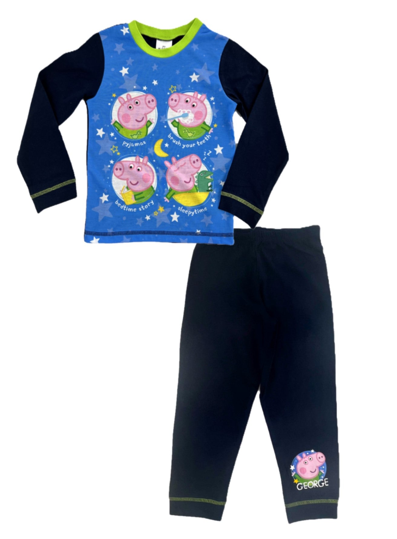 George Pig Pyjamas "Bedtime" 18 Months-5 Years, Peppa, PJ, Bedtime, Nightwear