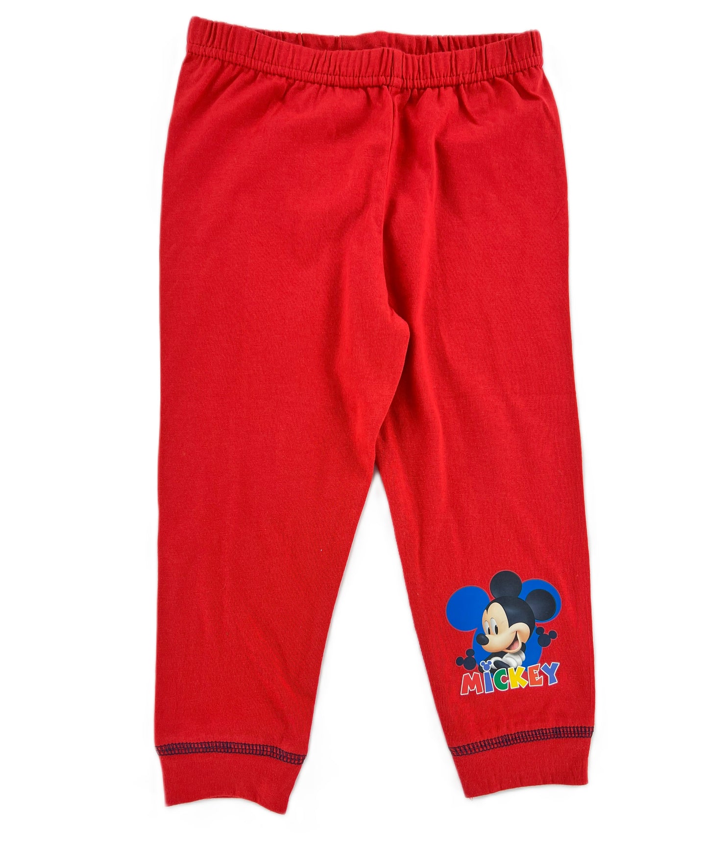 Disney Mickey Mouse Boys’ Pyjamas | 100% Cotton Bottoms & Polyester Front | Long Sleeve Top & Long Leg Pants | Kids Nightwear Ages 18–24 Months to 5 Years