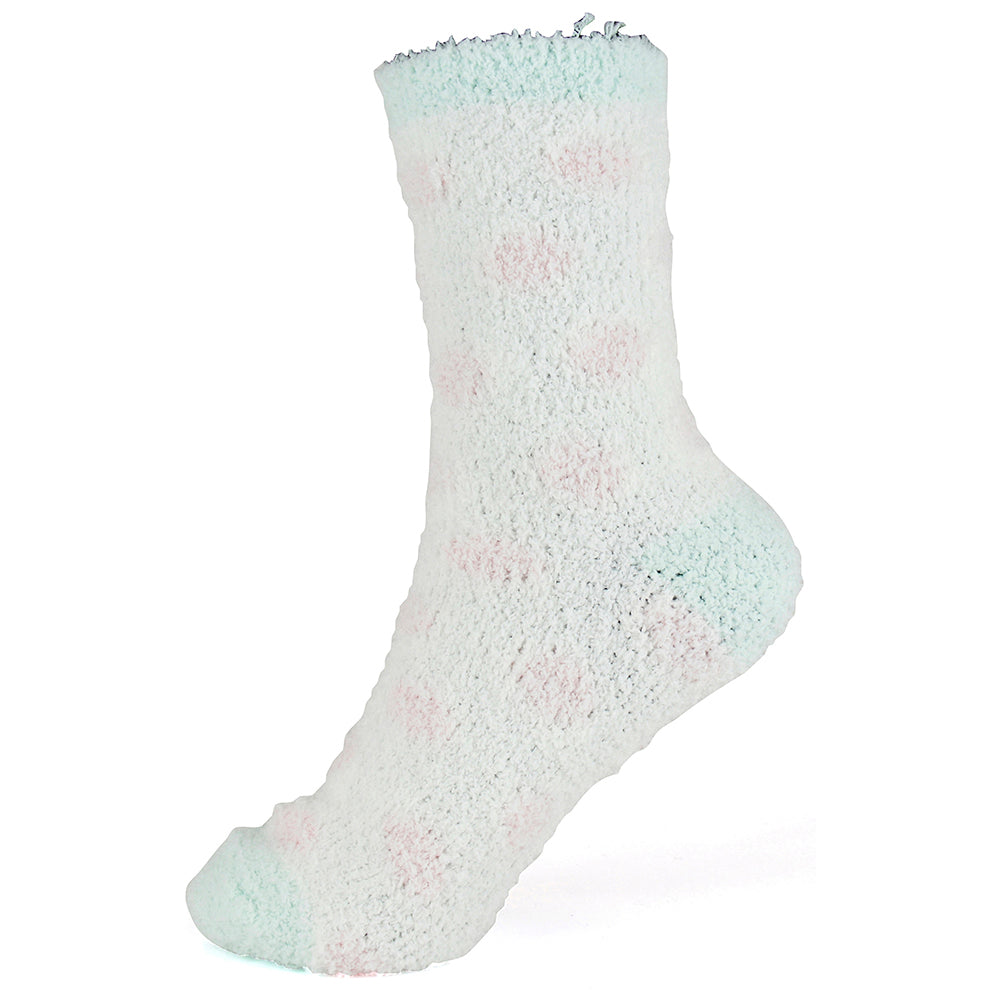 Ladies Snow Socks 4 Pack - Soft Fluffy Lounge Socks for Bed & Relaxation