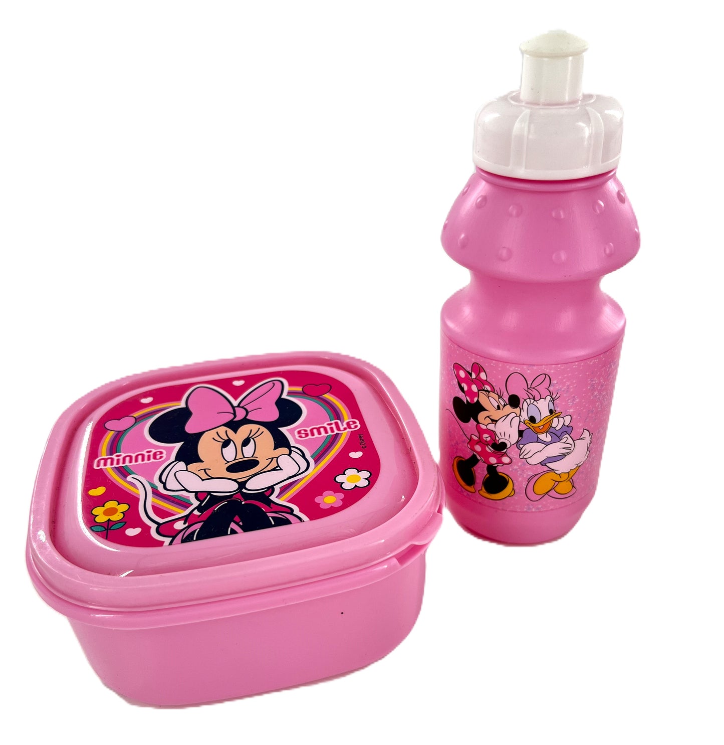 Minnie Mouse 3Pc Lunch Set, Lunch Bag, Plastic Bottle, Storage Container School Day