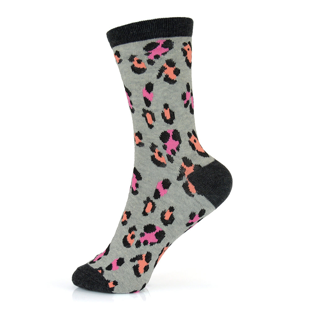 Ladies Dog or Cat Animal Pet Patterned Cotton Rich Ankle Socks 6 Pairs