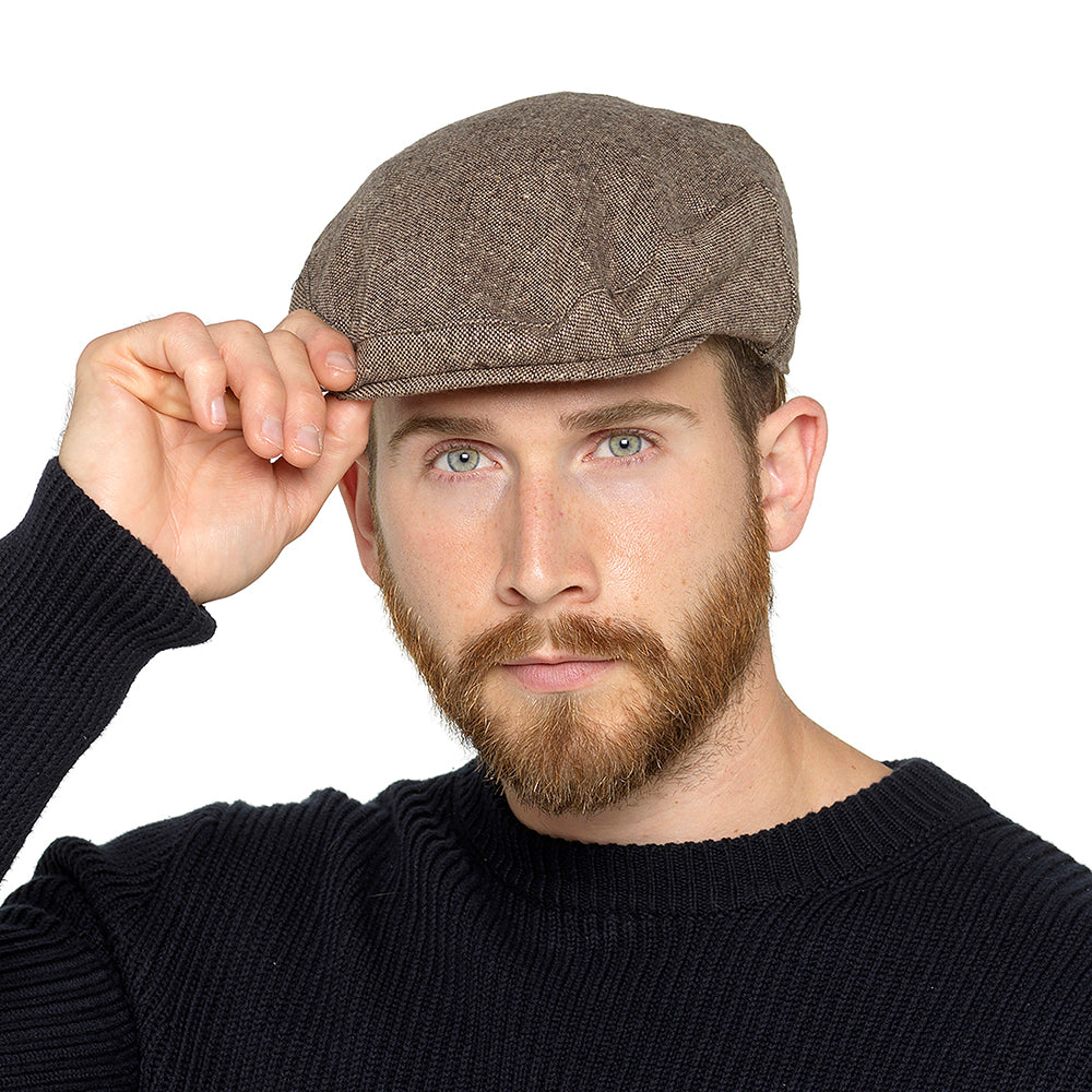 Tom Franks Men’s Lined Checked Flat Cap