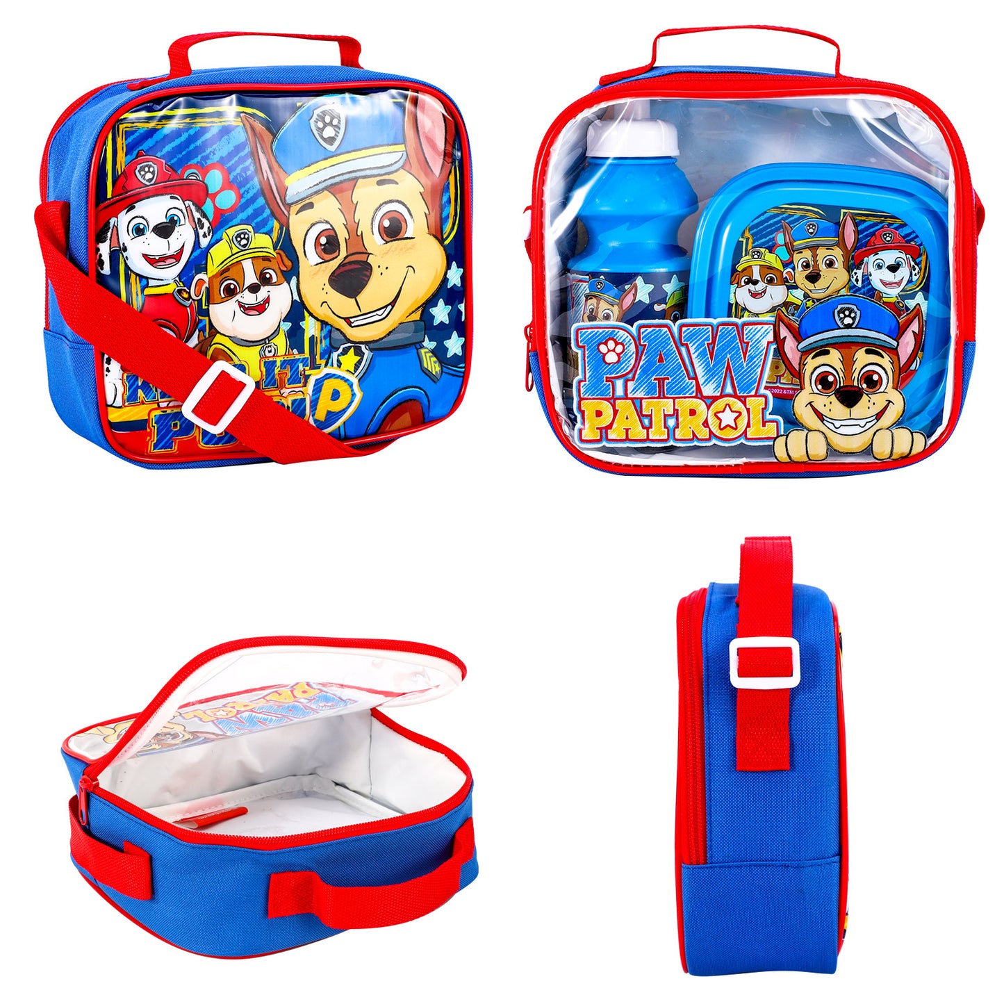 Paw Patrol 3Pc Lunch Set, Lunch Bag, Plastic Bottle, Storage Container School Day