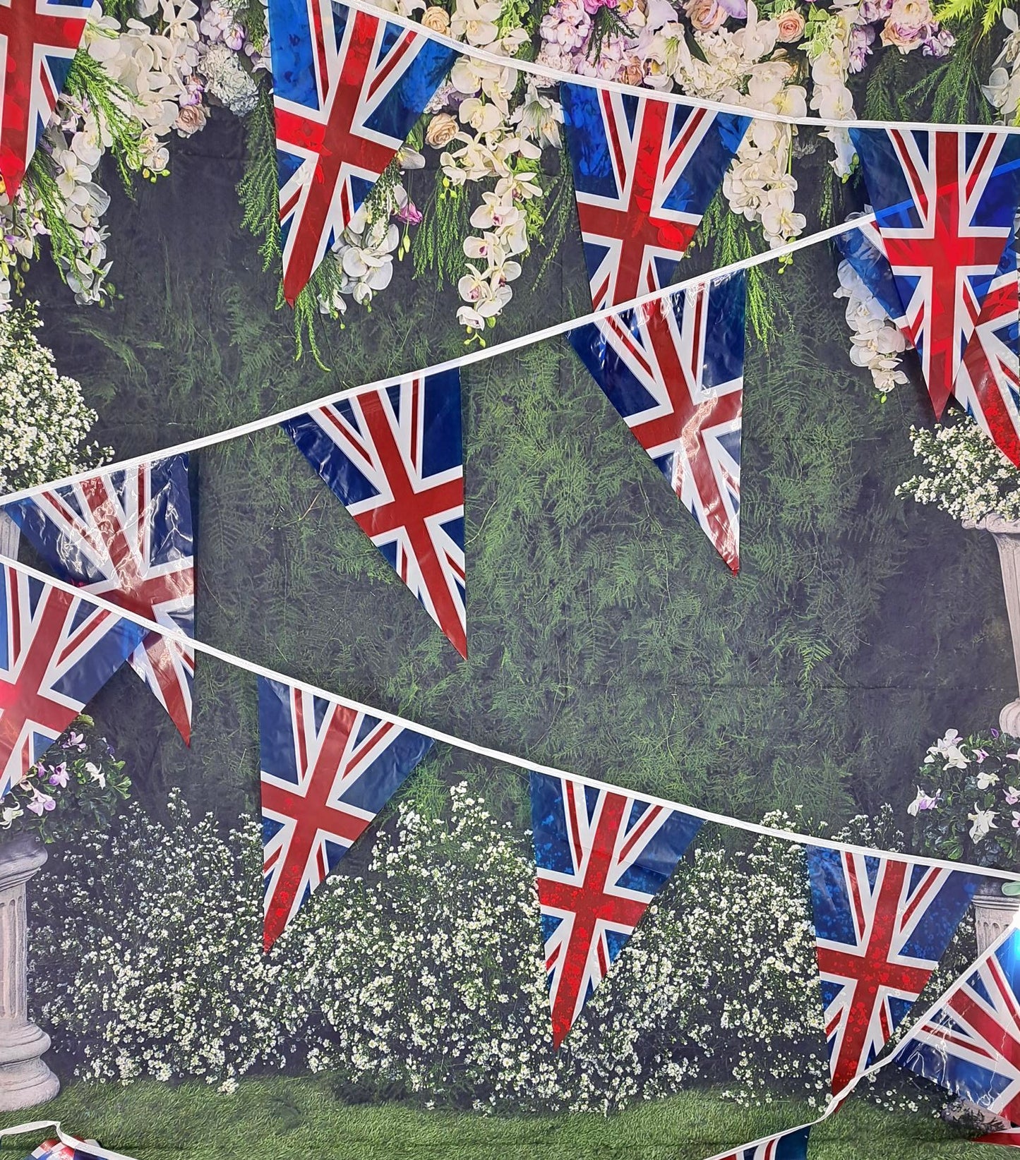 2 Pack Union Jack Triangle Bunting (14 Meters)