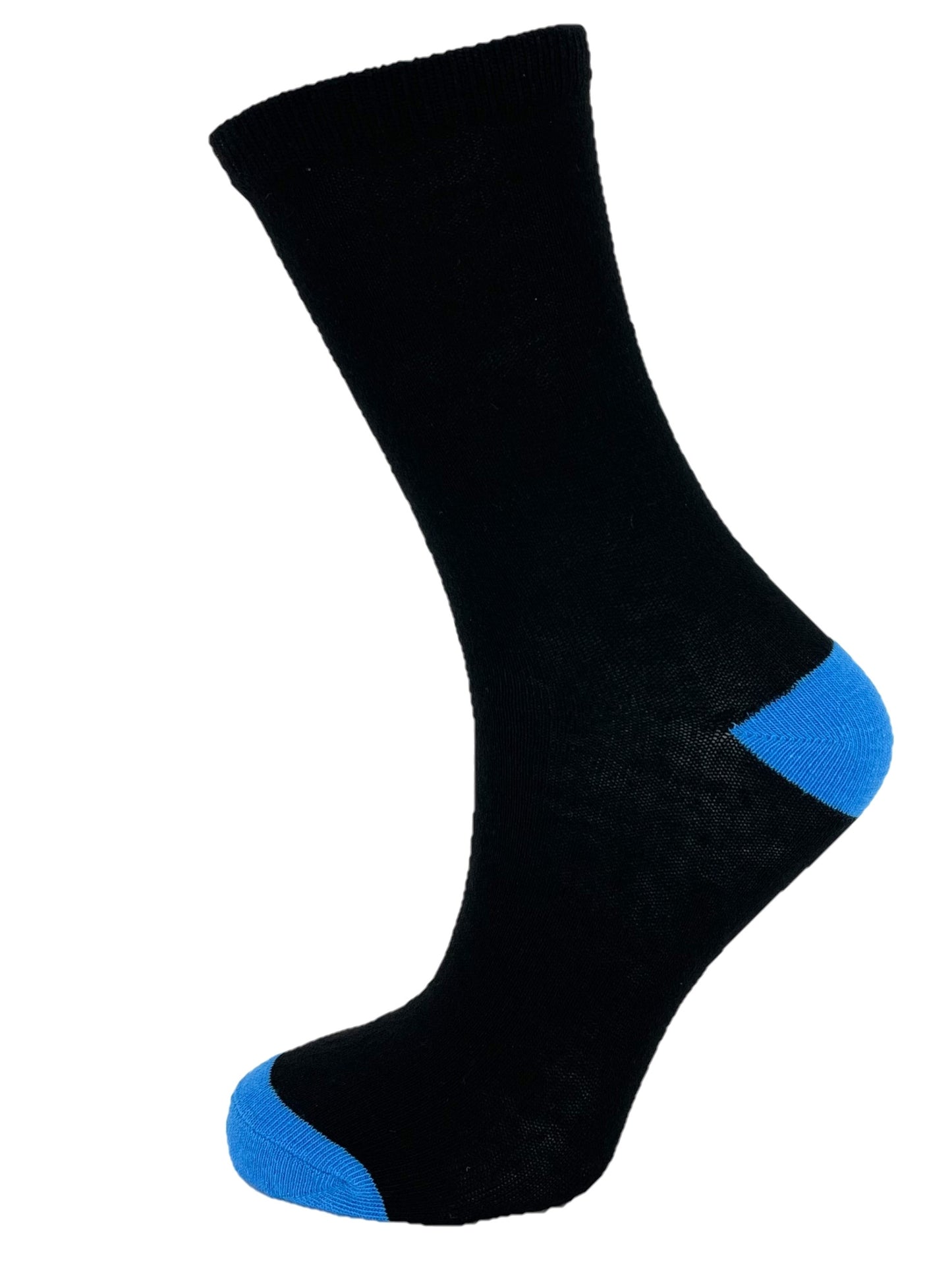 5 Pairs Ladies Cotton Rich Black and Multicoloured Ankle Socks - UK 4-7