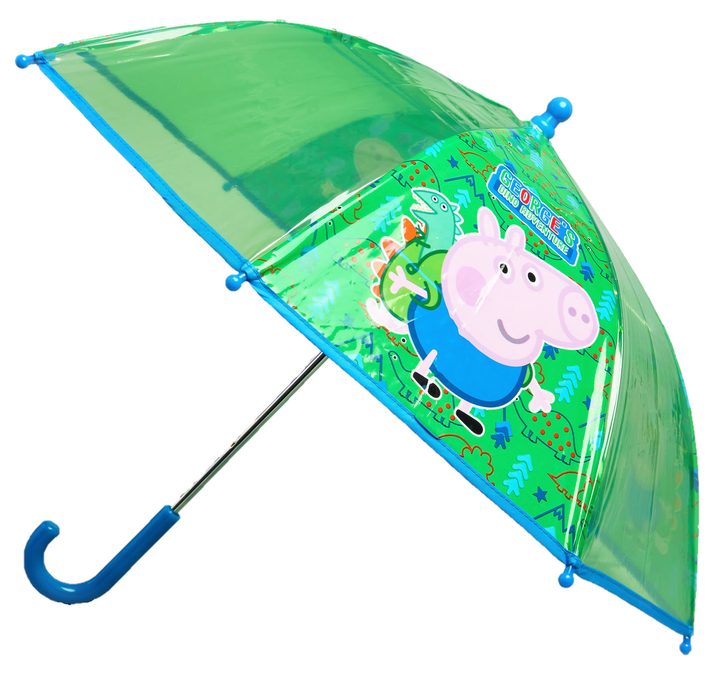 George Pig Boy’s Plastic Rain Umbrella “Dino Adventure” Brolly
