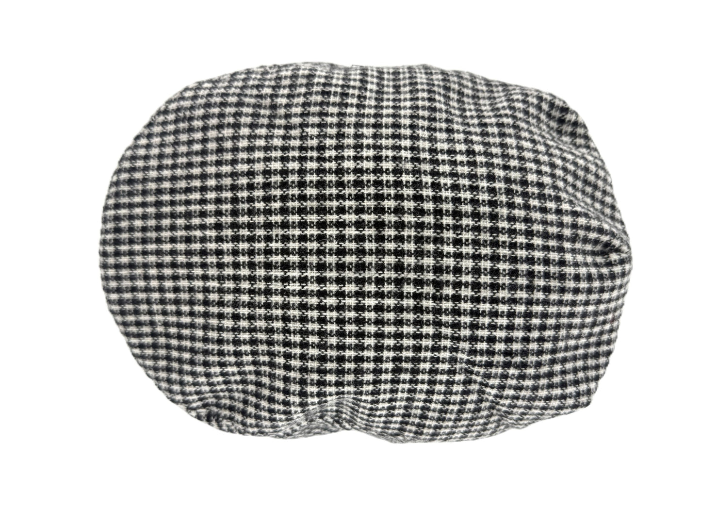 Mens Wool Blend Flat Cap Quilted Lining Winter Hat Brown Checked Grey Sizes M-L