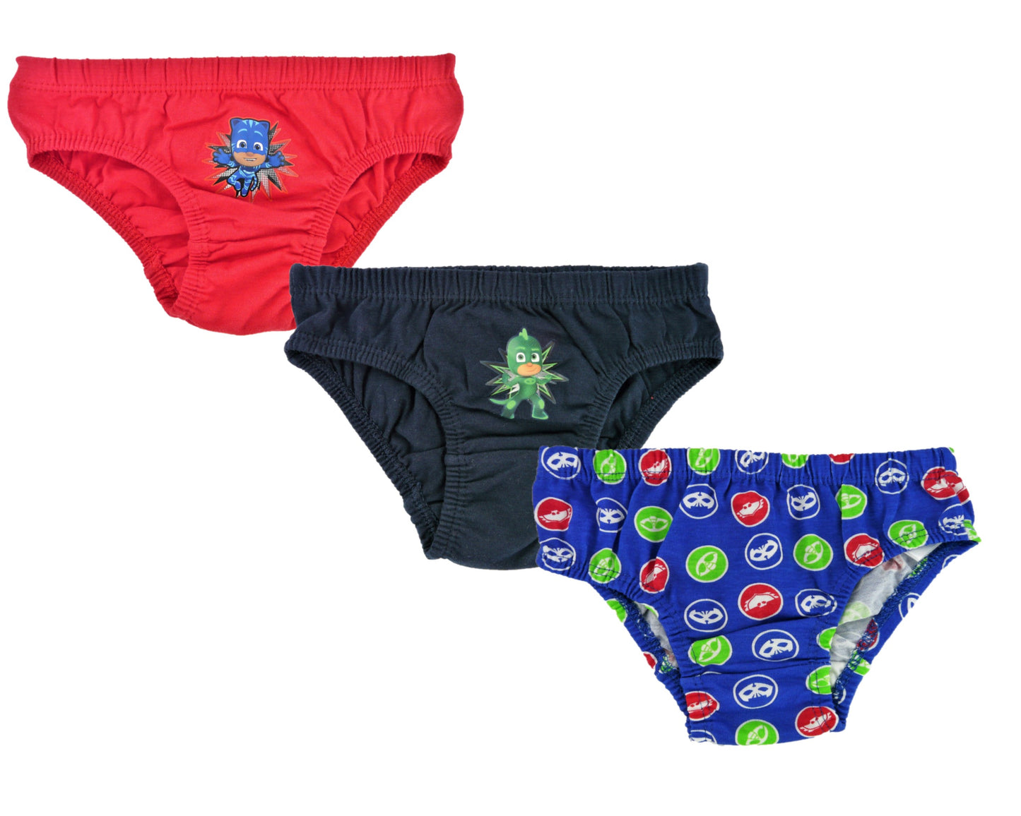 PJ Masks Boys 3 Pack Cotton Underwear Briefs