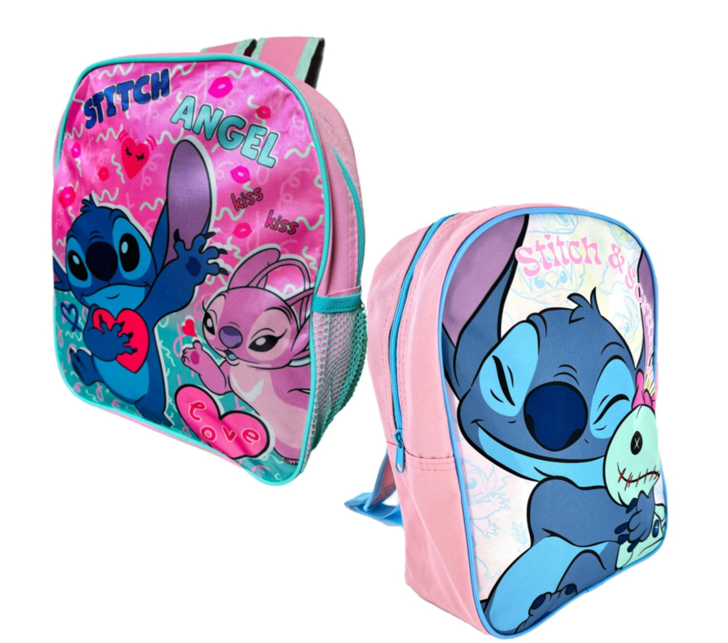 Stitch Backpack Kids Pink School Bag Children's Girls Nursery Rucksack