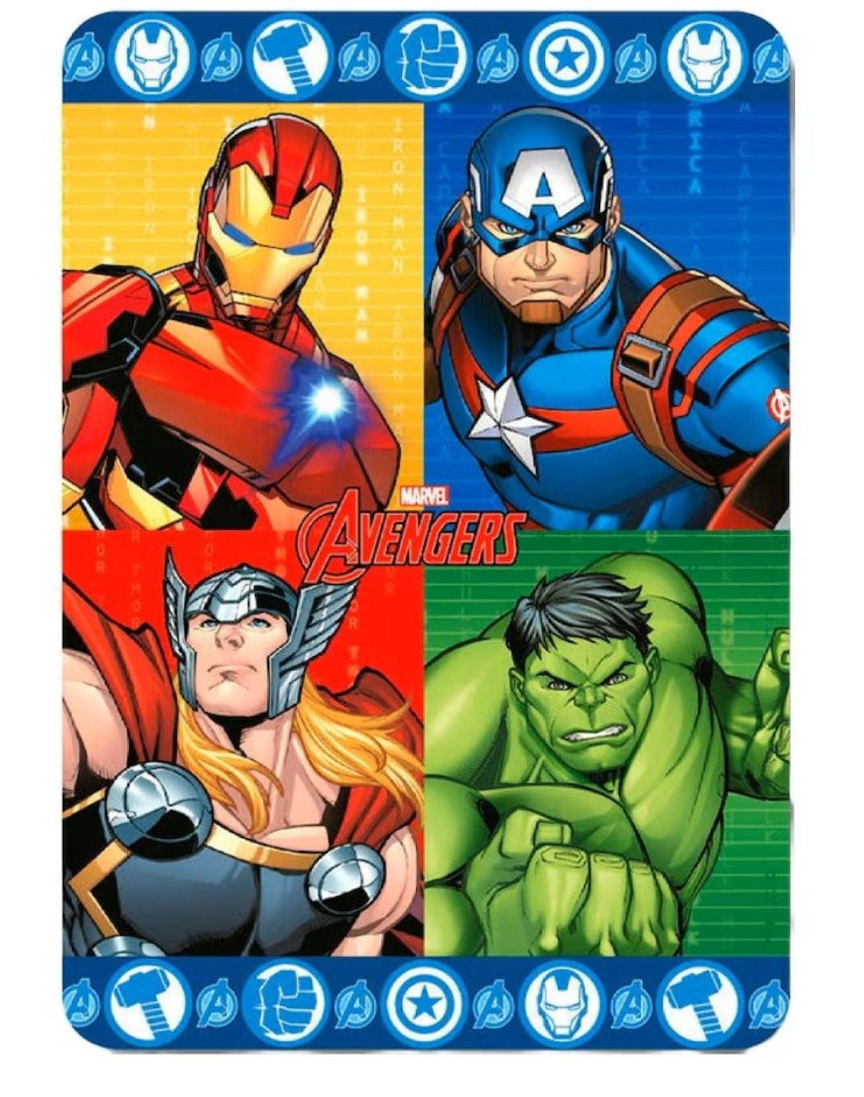 Children’s Character Fleece Throw Blanket – 100x140cm – Soft & Cosy Polyester - Avengers, Frozen, Princess, Stitch & Spiderman