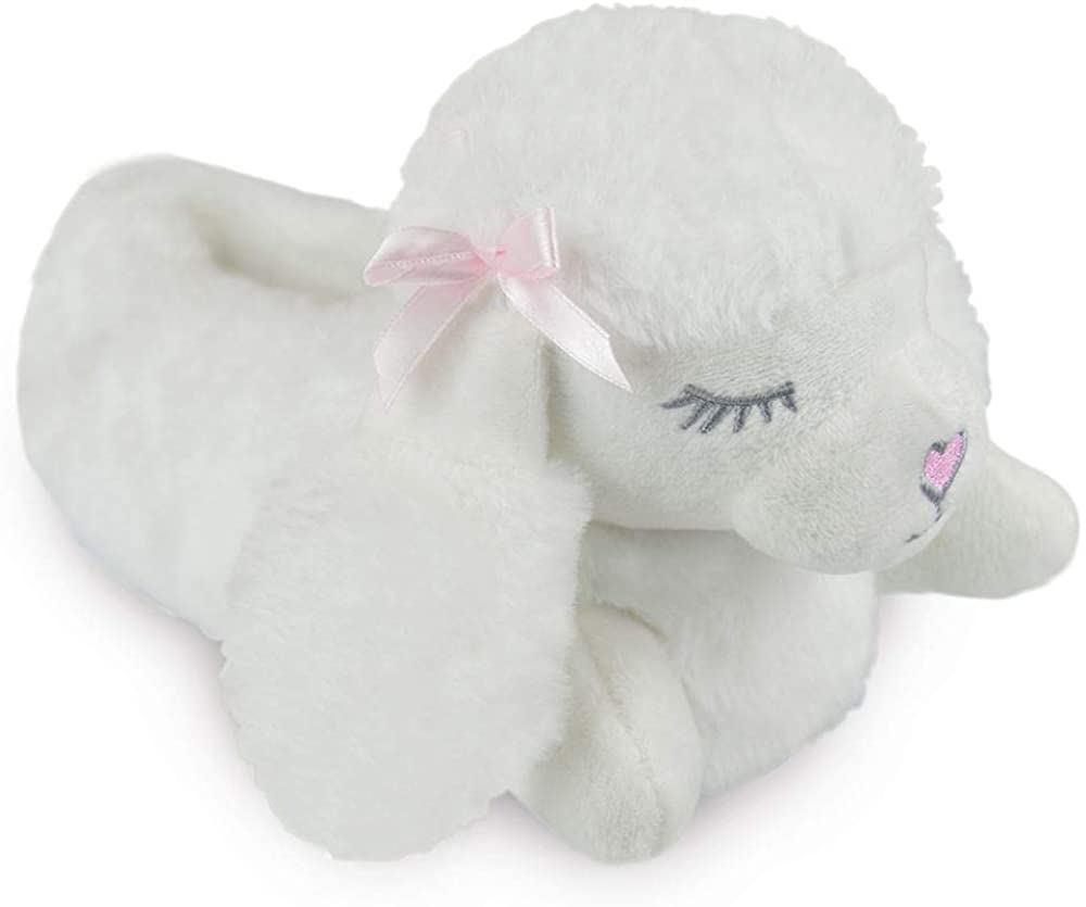 Girls 3D Poodle Slippers Faux Fur Indoor Plush Non-Slip Pink or White Sizes 9–3