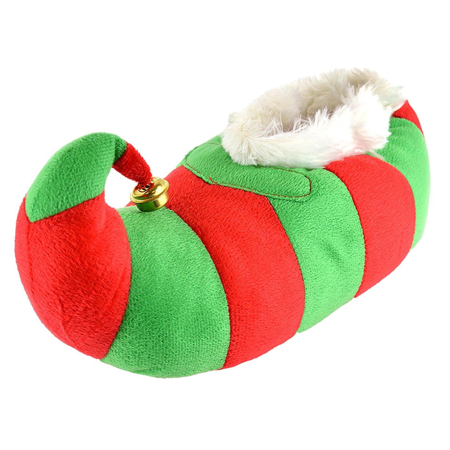 Ladies/Mens/Adults 3D Novelty Plush Christmas Elf Slippers with Bells
