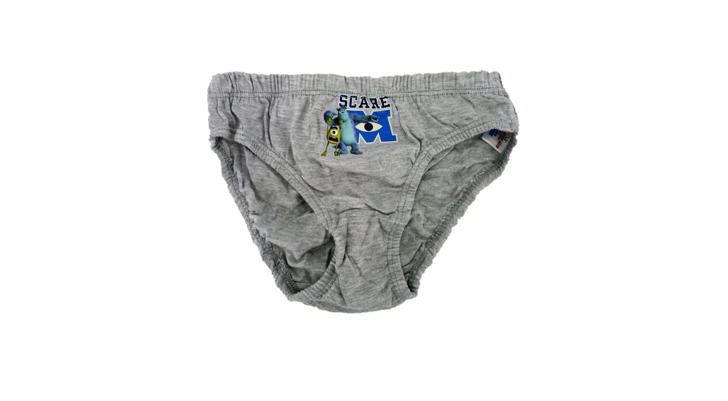 Monsters University "Scare Time" Boy's 6 Pack Cotton Briefs Underpants 3-6 Years
