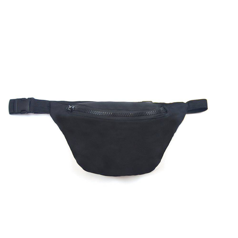 Black Bum Bag Festival Waist Pack Travel Fanny Pack