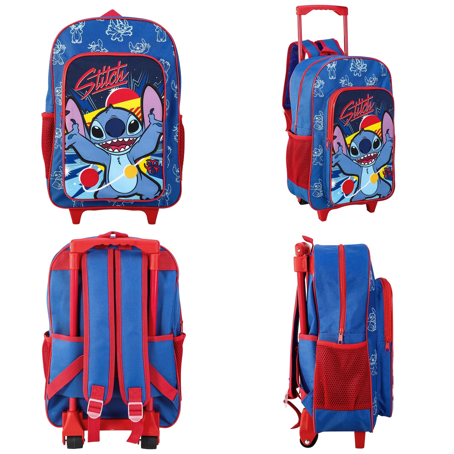 Kids Wheeled Trolley Bag. Spiderman, Stitch, Peppa Pig, Sonic, Holidays,