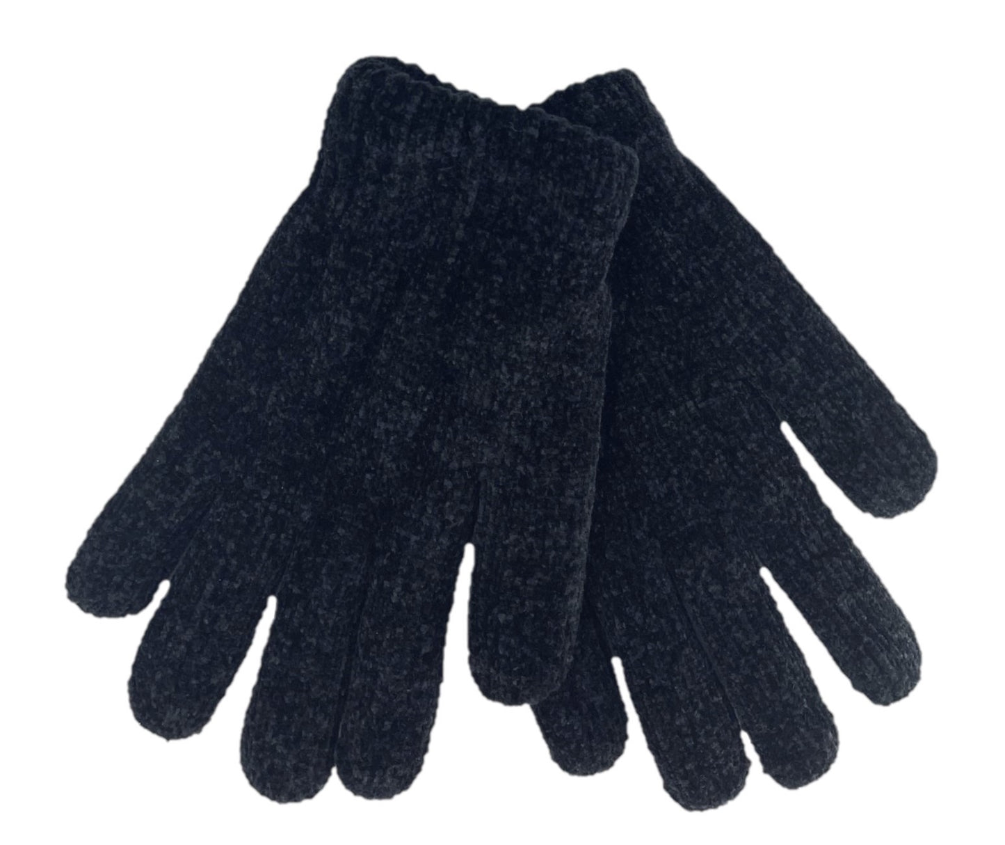 Ladies Soft Chenille Thermal-Lined Hat & Gloves Set