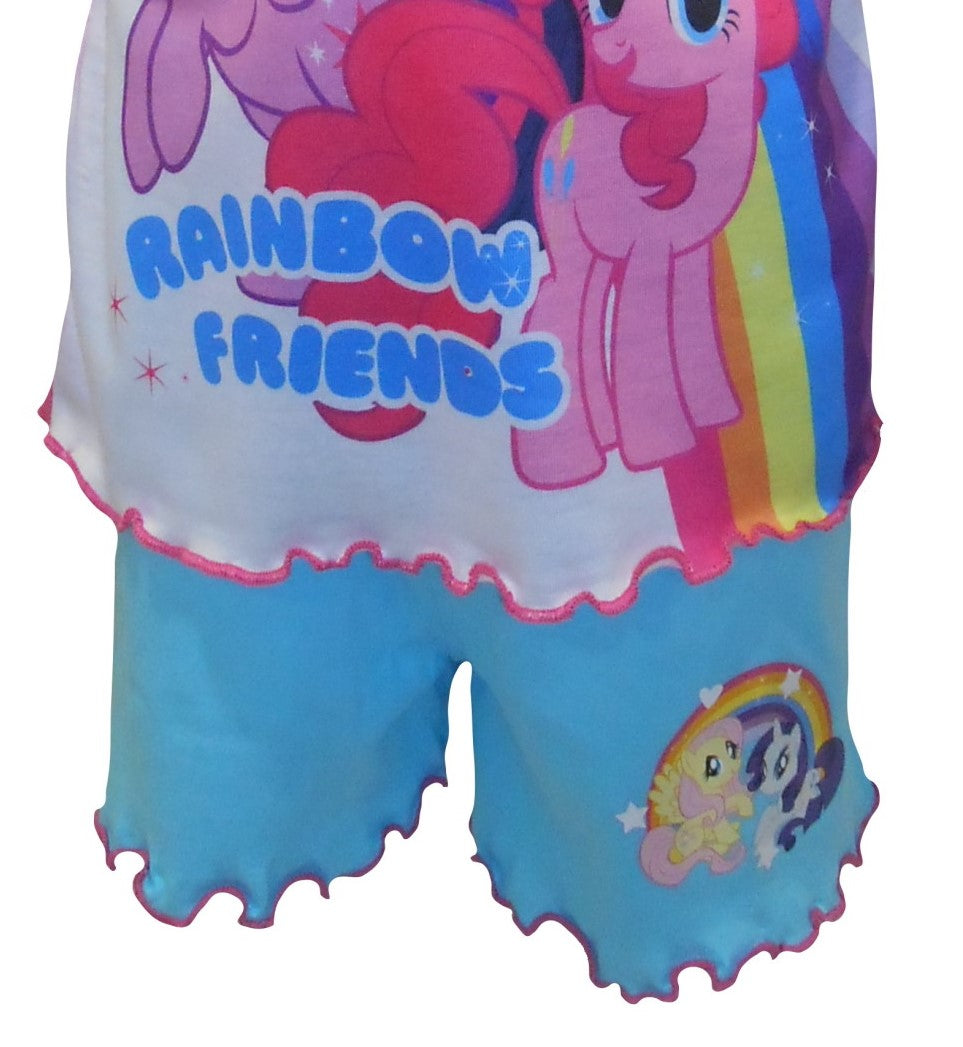 My Little Pony "Rainbow Friends" Girls Shortie Pyjamas 18-24 Months