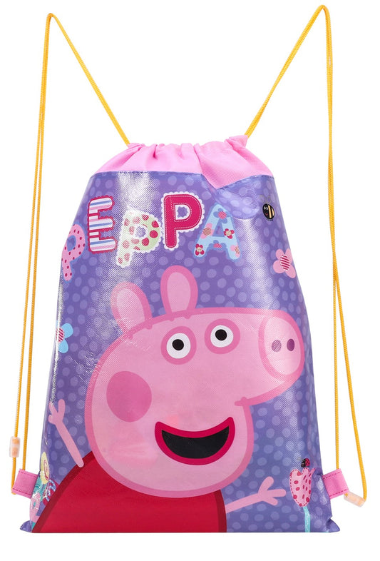 Peppa Drawstring PE Bag Ideal for Swimming, PE, Holidays