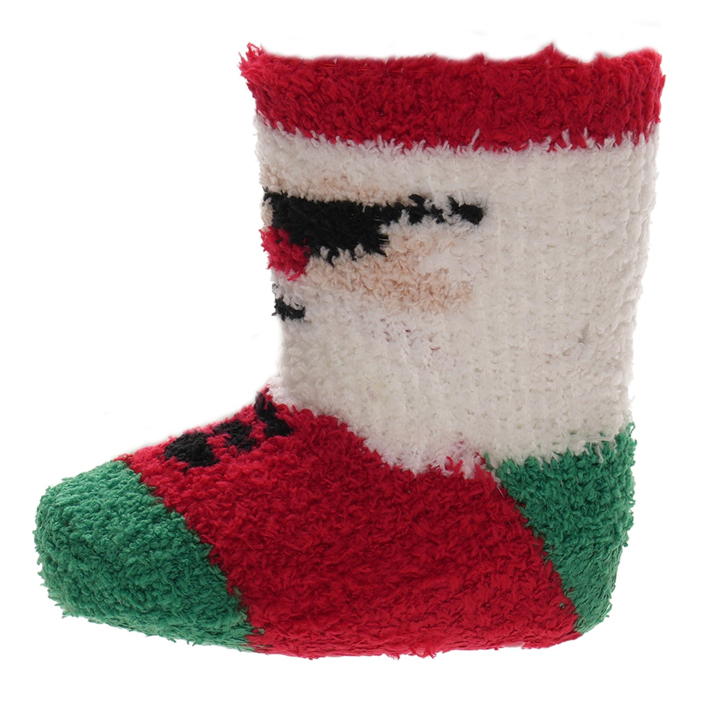 3 Pack Baby Christmas Gripper Socks Cosy Supersoft Fluffy Xmas Patterned Non-Slip Pram Socks