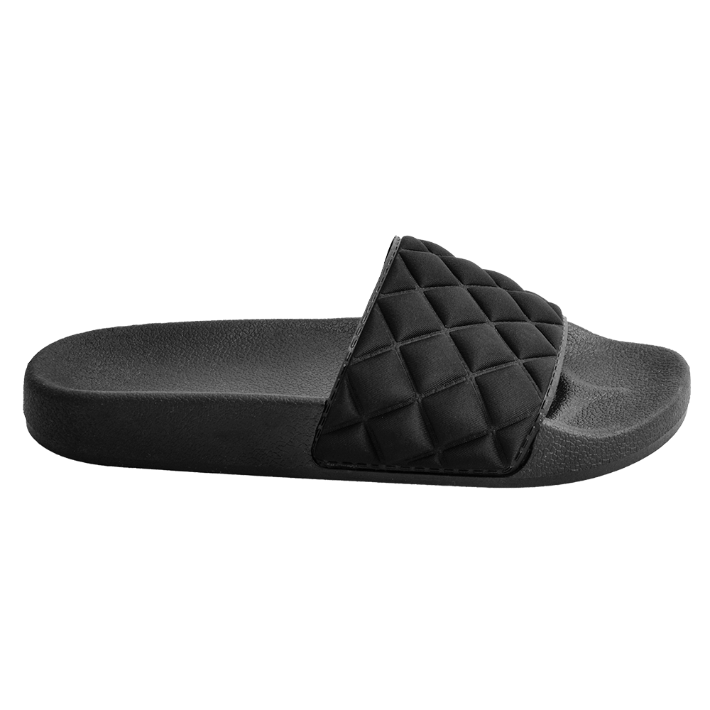 Ladies Quilted Fashion Summer Slider Beach Sandals