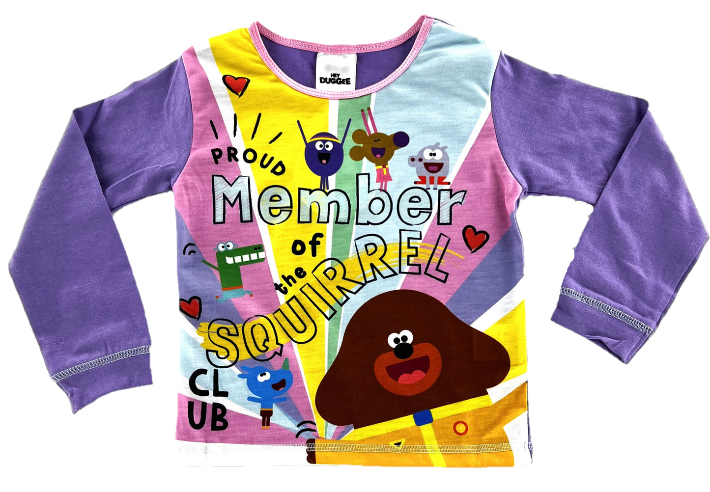 Hey Duggee Girl’s Pyjamas 1-5 Years, Gift Idea, Long Sleeve, “Squirrel Club”